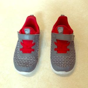 Boys toddler Nike red and gray sneakers
